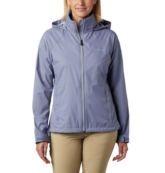 Columbia Switchback III Rain Jacket Grey For Women's NZ27056 New Zealand